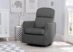Delta Children Blair Slim Nursery Glider Swivel Rocker Chair, Charcoal - Image 3