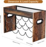 KLM 2-Tier Wine Rack, can Hold 8 Bottles.Suitable for Home Kitchens, Restaurants, Food Pantries, cabinets, and Bars. - Image 7