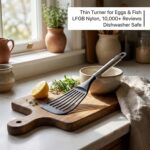 KSENDALO Thin Kitchen Spatula Turner for Egg,Fish, Slotted Flexible Plastic Spatula for Nonstick Cookware, Idea Kitchen Utensil for Egg, Bacon, Fish, Pancakes - Image 3