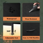 WLIVE Dresser with 4 Drawers, Fabric Storage Tower, Organizer Unit for Bedroom, Hallway, Entryway, Closets, Sturdy Steel Frame, Wood Top, Easy Pull Handle, Charcoal Black - Image 8