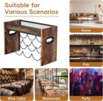 KLM 2-Tier Wine Rack, can Hold 8 Bottles.Suitable for Home Kitchens, Restaurants, Food Pantries, cabinets, and Bars. - Image 4