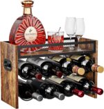 KLM 2-Tier Wine Rack, can Hold 8 Bottles.Suitable for Home Kitchens, Restaurants, Food Pantries, cabinets, and Bars. - Image 2