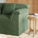 51" Cloud Sectional Couch, Modern Modular Sofa with Deep Seat, Comfy Compressed Single Sofa, Upholstered Corduroy Couches for Living Room, No Assembly Required, Green - Image 7