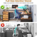 SEDETA L Shaped Desk with 6 Drawer, 108" Home Office Desk with File Drawer & Power Outlet, Corner Computer Desk with Monitor Shelf, Two Person Desk, Gaming Desk with Led Lights, Rustic Brown - Image 8