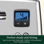 Cuisinart 4 Slice Countdown Motorized Toaster, Compact Design with Extra-Wide Slots for Toasting, Defrost & Reheat Functions, CPT-435P1, Stainless Steel - Image 6