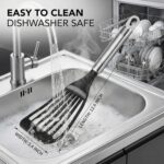 KSENDALO Thin Kitchen Spatula Turner for Egg,Fish, Slotted Flexible Plastic Spatula for Nonstick Cookware, Idea Kitchen Utensil for Egg, Bacon, Fish, Pancakes - Image 7