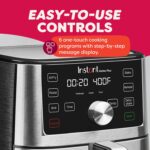 Instant Pot 6QT VORTEX Plus Air Fryer, 6-in-1, Air Fry, Broil, Dehydrate, Crisp, Roast, Reheat, Bake, Dishwasher-Safe Airfryer basket, from the Makers of Instant Pot, Stainless Steel - Image 6