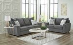 Signature Design by Ashley Stairatt Casual Loveseat with Flared Arms, Gray - Image 20
