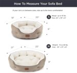 Bedsure Dog Beds for Small Dogs - Round Cat Beds for Indoor Cats, Washable Pet Bed for Puppy and Kitten with Slip-Resistant Bottom, 20 Inches, Camel - Image 9