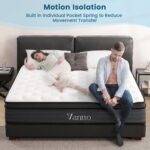 Vantto Full Size Mattress, 12 Inch Memory Foam Hybrid Mattress in a Box with Pocket Springs for Motion Isolation Pressure Relief, 100 Nights Trial, CertiPUR-US - Image 6
