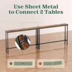 SUPERJARE 78.8 inch Narrow Console Table with Outlet, Sofa Tables, Behind Couch Table, Long Entryway Tables with Charging Station, for Living Room, Rustic Brown - Image 9