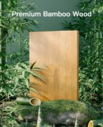 Pipishell Bamboo Stackable End Tables, Wood Living Room Nightstand, Bedside Tables for Bedroom Storage, 2PCS - Image 8