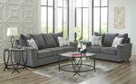 Signature Design by Ashley Stairatt Casual Loveseat with Flared Arms, Gray - Image 17