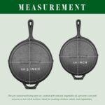 Elegant Kitchen Nonstick Pan, Premium Pre-Seasoned Cast Iron Skillet, Frying Pan for Oven, Stove or Grill, Safe for Indoor & Outdoor – 10 Inch - Image 4