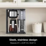 Ninja Specialty Coffee Maker, Hot & Iced Coffee, 6 Brew Styles, 8 Sizes, Small Cup to Travel Mug, 10-Cup Carafe, Fold-Away Frother, Permanent Filter, Removable Reservoir, Black, CM401 - Image 9
