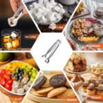 Mini Serving Tongs, Anytrp 18-Packs Stainless Steel Sugar Tongs, 4.3inch Ice Tongs Kitchen Appetizers Tongs for Coffee Bar, Tea Party, Desserts Party, Sugar and Ice Bucket - Image 6