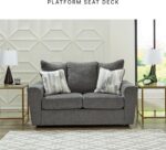 Signature Design by Ashley Stairatt Casual Loveseat with Flared Arms, Gray - Image 9