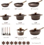 CAROTE 26PCS Pots and Pans Set Non Stick, Cookware Set Pots and Pans Induction Cook Ware, Nonstick Kitchen Cooking, PFOA Free - Image 3