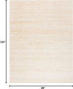 SAFAVIEH Area Rug 8x10 - Adirondack Collection - Large - Champagne & Cream, Modern Ombre Design, Non Shedding & Easy to Clean, Ideal for Living Room, Bedroom, Office, Dining Space (ADR113W) - Image 3