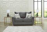 Signature Design by Ashley Stairatt Casual Loveseat with Flared Arms, Gray - Image 15