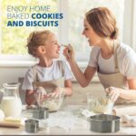 Cookie Cutter Set, 3 Pc Kit, Measuring 2'', 3'', and 4'', Round Metal Baking Rings for Pastry, Biscuits, and Dough Cutting, Heavy Duty and Reusable, Multiple Sizes - Image 7