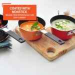IMUSA USA Nonstick Multi Mini Sauce Pan with Silicone Handle Varies, You May Receive Red, Orange, Blue Color (Pack of 1) - Image 5