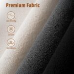 Vamcheer Modular Sectional Sofa with Chaise, Modern L Shaped Cloud Couch with Deep Seat, Sectional Couches for Living Room, Bedroom, Office, No Assembly Required, Black - Image 8