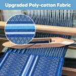 SUNCREAT Hammocks Double Hammock with Curved Spreader Bar, Outdoor Portable Hammock with Carrying Bag & Tree Straps for Bedroom, Patio, Backyard, Balcony, Max 450lbs Capacity, Blue - Image 4