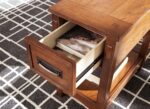 Signature Design by Ashley Breegin New Traditional Wooden Chair Side End Table with 1 Drawer and 1 Fixed Shelf, Brown - Image 12