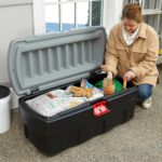 Rubbermaid 48 Gallon Black Action Packer Lockable Latch Indoor and Outdoor Storage Box Container for Home, Garage, Backyard, Single - Image 7