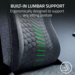 Razer Iskur V2 X Ergonomic Gaming Chair: Built-in Lumbar Support - Widened Seat - High Density Foam Cushions - Adjustable 152 Degree Recline - 2D Armrests - Plush Fabric Finish - Light Gray Edition - Image 4