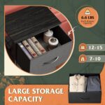 WLIVE Dresser with 4 Drawers, Fabric Storage Tower, Organizer Unit for Bedroom, Hallway, Entryway, Closets, Sturdy Steel Frame, Wood Top, Easy Pull Handle, Charcoal Black - Image 6