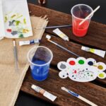 100 PACK Plastic Measuring Cups, 10 oz Disposable Mixing Cups with 100 Wooden Mixing Sticks, Can Be Used for Epoxy Resin, Liquid Measuring, Paint, Cooking and Baking - Image 4