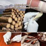 6in Wooden Spoons, 6pcs Soup Spoons Set, Small Wooden Utensils for Coffee, Tea, Jam, Sugar, Ice Cream and Bath Salts (6pcs 6in) - Image 6