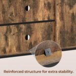 Yaheetech TV Stand, Entertainment Center with Storage Cabinets for 55 Inches TV, Barn Door TV Stand with Height Adjustable Shelves, Farmhouse TV Console for Living Room, 47 Inch - Image 10