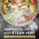 8 Quart Stock Pot, 3 Ply Whole Clad Stainless Steel Stock Pot, 8 QT Cooking Pot with Lid, Induction Pot for Cooking, 18/10 Stainless Steel Cookware Stockpots Oven, Gas and Dishwasher Safe - Image 7