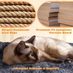 Yaheetech 62.5inches Cat Tree Cat Tower Cat Condo with Platform & Hammock, Scratching Posts for Kittens Pet Play House with Plush Perch for Indoor Activity Relaxing, Dark Gray - Image 7