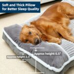 WINDRACING Large Dog Bed with Pillow for Crate Kennel, Sofa Dog Bed, Super Soft pet Bed for Medium, Jumbo, Furniture - Image 6