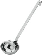 Rosle 10009 Stainless Steel Hooked Handle Ladle with Pouring Rim Serving Spoon - Image 5