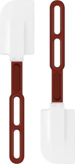 High-Temp Silicone Spatulas, 10'' Commercial Spatula 500°F Heat-Resistant Non-Stick Silicone Scraper, Set of 2 (10-Inch, NSF) - Image 2