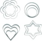 12 PCS Set Stainless Steel Fondant Cake Mold Cookie Cutters (Star,Heart,Round,Flower) - Image 2