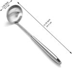 Stainless Steel Soup Ladle – Extra-Deep Large-Capacity Ladle with Long Hollow Handle, Dishwasher Safe, Easy to Clean – Ideal for Soup, Stew, Broth & Sauce - Image 3