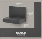 Command Display Ledges, Holds up to 2 lb, Slate, 2 Ledges with 8 Medium Strips, Damage-Free Hanging Floating Shelf with Adhesive Strips, Personalize Living Room, Bedroom, Kids Room or Office - Image 3