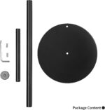 Paper Towel Holder Countertop, OBODING, Black Kitchen Paper Towel Holder Stand for Kitchen and Bathroom Organization, Stainless Steel Paper Towel Holders for Standard and Large Rolls (Matte Black) - Image 9