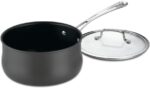 Cuisinart 64193-20 Hard Anodized 3-Quart Saucepan with Cover Contour-Stainless-Steel-Cookware, Black - Image 2