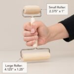 Mrs. Anderson's Baking Double Dough Roller, Rubberwood With Chrome-Plated Iron, 4.125-Inch And 2.375-Inch, Smooth Even Rolling For Dough And Pastry - Image 3