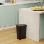 N. NETDOT 3 Pack 10 Liter Small Trash Can with lid, 2.6 Gallon,Garbage Can Slim Trash Bin Waste Basket for Bathroom,Kitchen,Bedroom,Living Room,Office,Laundry - Black - Image 9
