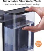 Hot & Iced Coffee Maker with Bold Setting, Single Serve Coffee Maker for K Cup and Grounds, 6-14 Oz Brew Sizes, 50 Oz Removable Water Tank, One Cup Coffee Machine with Reusable Filter, Black - Image 6