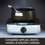 All-Clad HA1 Hard Anodized Nonstick Stockpot 8 Quart Induction Oven Broiler Safe 500F, Lid Safe 350F Pots and Pans, Cookware Black - Image 7