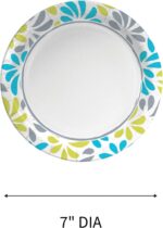 Genuine Joe Printed Paper Plates, 7" (Pack of 125) - Image 9